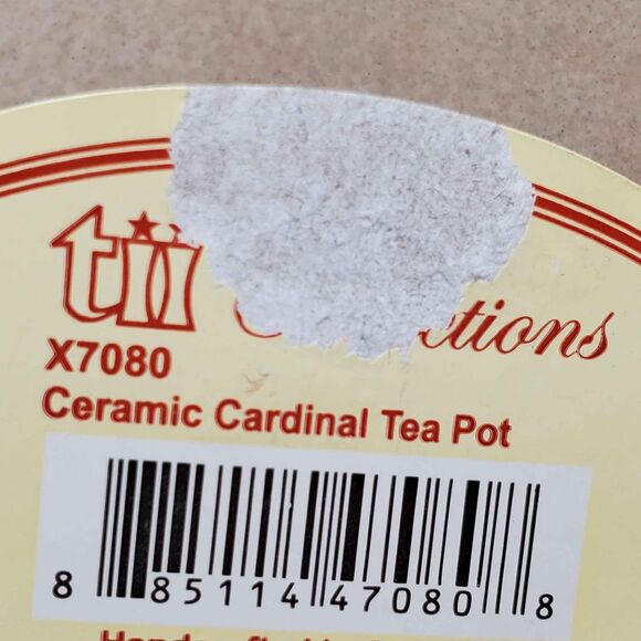 Red Cardinal Teapot Christmas Holiday Remembrance - Picture 8 of 10